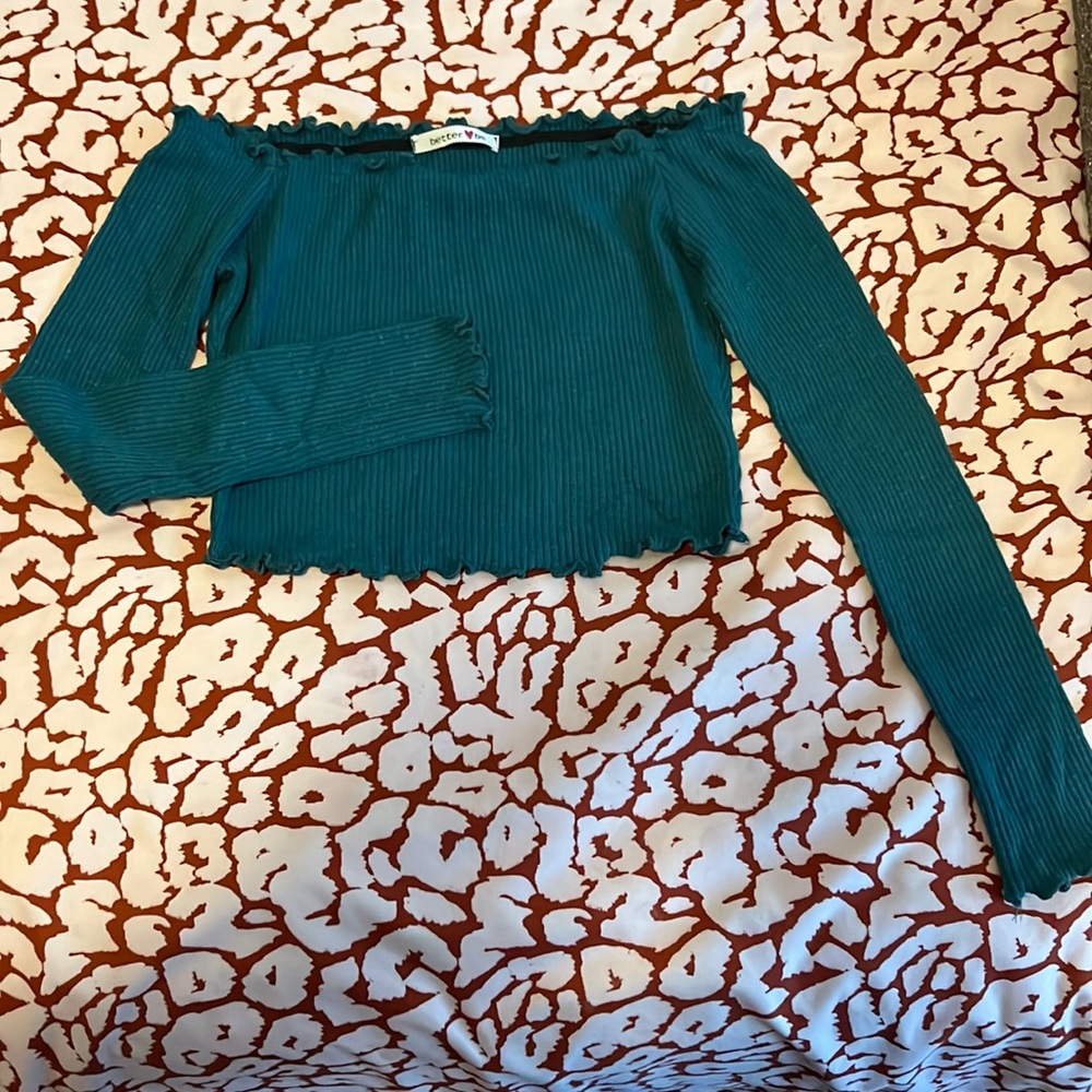 Off the shoulder crop top